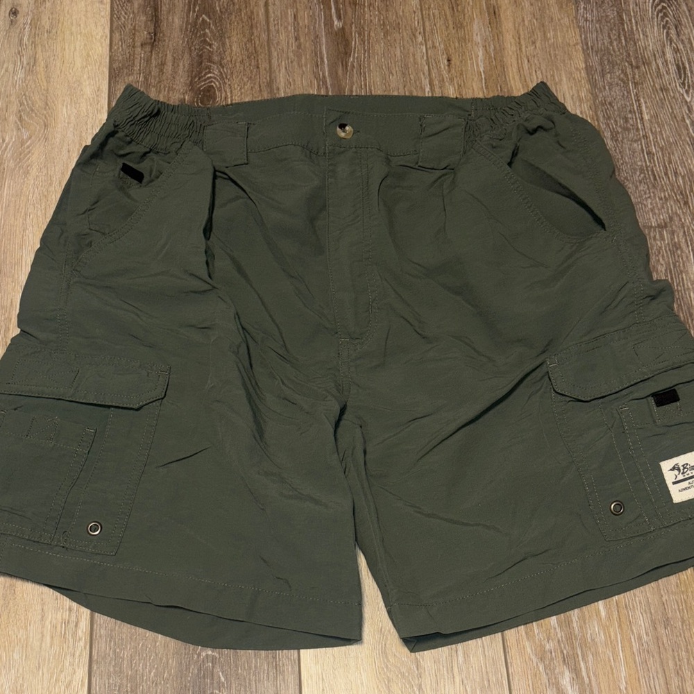 Olive Green Cargo Shorts for Men
